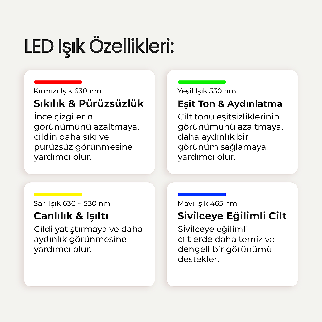 Yovi Tech LED Yüz Maskesi - 5